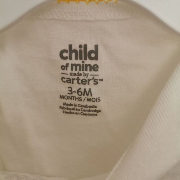 5/$10 Child of Mine by Carter's 3-6 m onesie - Picture 3 of 3